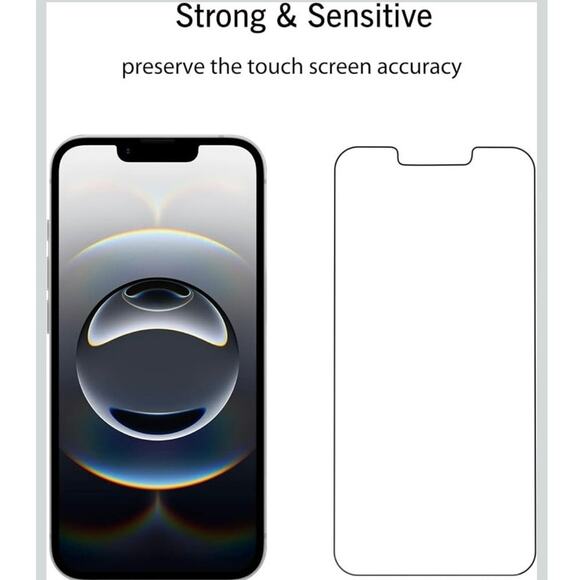 New Tempered Glass iPhone Screen Protectors 16e iPhone 14 iPhone 13 &13 Pro READ - Picture 6 of 9
